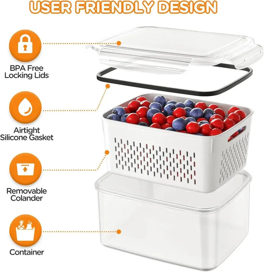 8/12/16 Pack Premium Food Storage Containers - Airtight, Leak-Proof, Microwave, Oven, Freezer and Dishwasher Safe - BPA Free, Stain-Resistant, Easy-Clean Design for Meal Prep and Bento Boxes,Fridge Organizers Stackable Plastic Durable Solid Set Kitchen